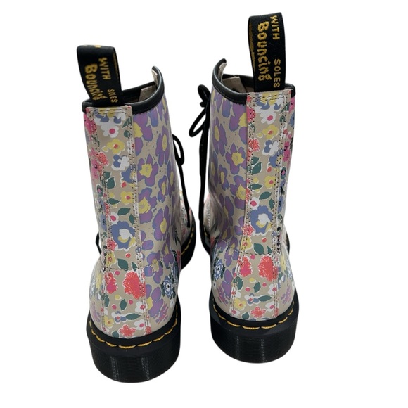 Dr. Martin's 1460 Floral Mash Up Backhand Boots - Picture 3 of 6